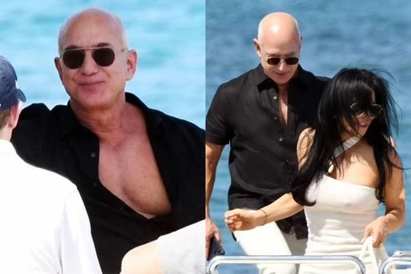 Tỷ phú Jeff Bezos và hôn thê cùng khoe khéo vòng một đẹp bốc lửa-2